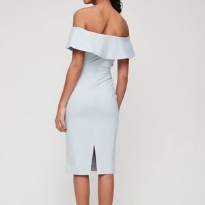 Aritzia- Sky Blue Off the Shoulder Dress
